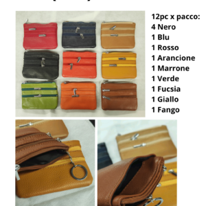 Portamonete in vera pelle - 881 (001)