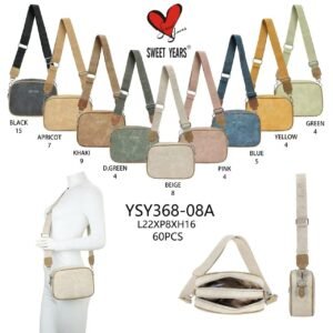 Borsa a tracolla donna scamosciata Sweet Years